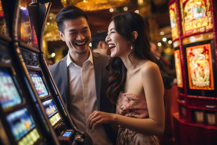 Fitur re-spin Wild di Starburst dengan simbol bersinar